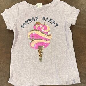 Cotton Candy Kids T-Shirt - Pink & Gold. Shade Critters size 7